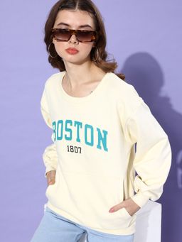 DILLINGER - White Oversized Fit Sweatshirt