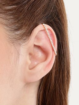 Nuyug - American Diamond Lustre Line Earcuff Earrings