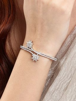 Nuyug - American Diamond Starshine Silver Bracelet