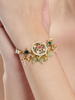 Nuyug - 22K Gold Plated Swara Kundan Bracelet