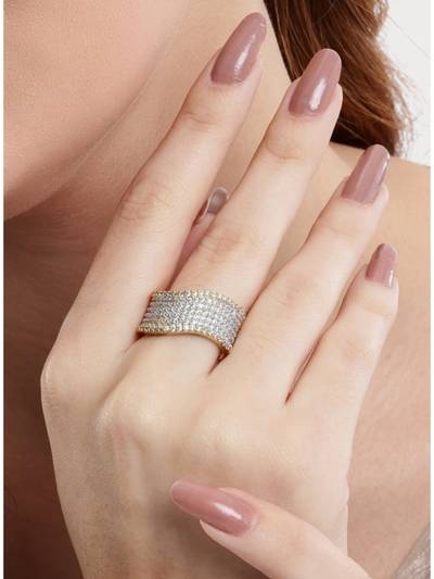 American Diamond Sovereign Shine Adjustable Ring