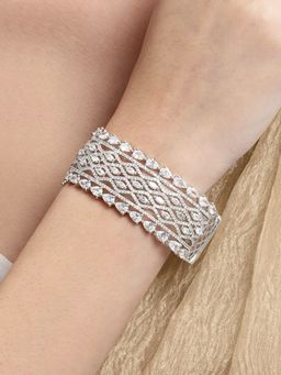 Nuyug - American Diamond Tiara Bloom Bracelet