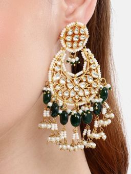 Nuyug - 22K Gold Plated Rani Chandbali Earrings