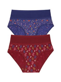 Zivame - Rosaline Mid Waist Tummy Tucker Panty(Pack of 2)-Assorted (XL)