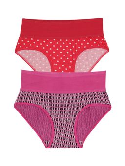 Zivame - Rosaline Mid Waist Tummy Tucker Panty(Pack of 2)-Assorted (XL)