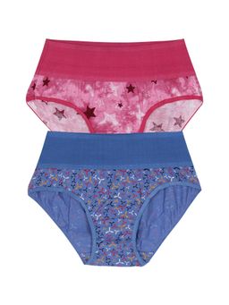 Zivame - Rosaline Mid Waist Tummy Tucker Panty(Pack of 2)-Assorted (XL)