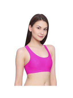 Zivame - Rosaline Clean Finish Racerback Bralette with Removable Padding- Magenta