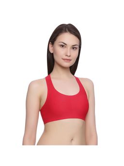 Zivame - Rosaline Clean Finish Racerback Bralette with Removable Padding- Red