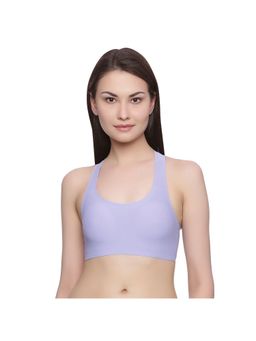 Zivame - Rosaline Clean Finish Racerback Bralette with Removable Padding- Purple