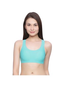 Zivame - Rosaline Clean Finish Racerback Bralette with Removable Padding- Blue
