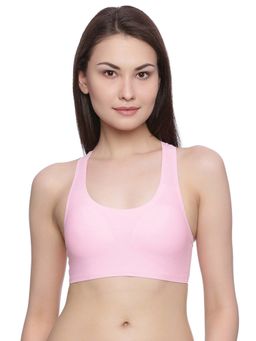 Zivame - Rosaline Clean Finish Racerback Bralette with Removable Padding- Pink