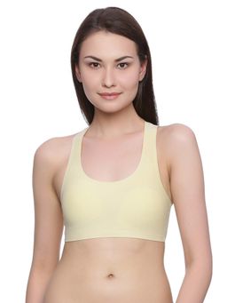 Zivame - Rosaline Clean Finish Racerback Bralette with Removable Padding- Skin