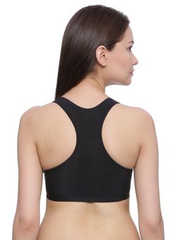 Zivame - Rosaline Clean Finish Racerback Bralette with Removable Padding- Black