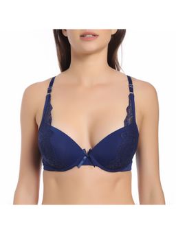 Zivame - Padded Demi Coverage Wired Bra - Blue 2