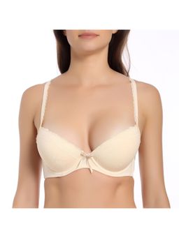 Zivame - Padded Demi Coverage Wired Bra - Skin