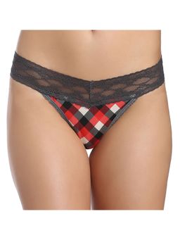 Zivame - Ultra Soft Lace Embrace Low Rise Thong - Multicolor 5