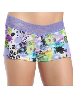 Zivame - All Lace Emblishment Mid Waist Boyshorts - Multicolor 6