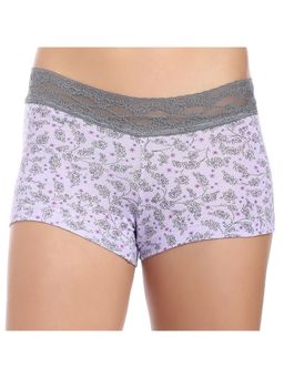 Zivame - All Lace Emblishment Mid Waist Boyshorts - Multicolor 7
