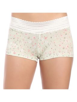 Zivame - All Lace Emblishment Mid Waist Boyshorts - Multicolor 15
