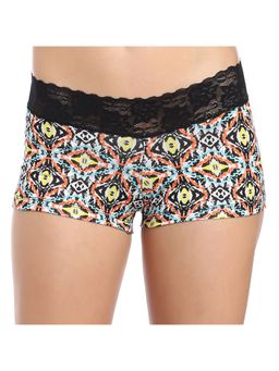 Zivame - All Lace Emblishment Mid Waist Boyshorts - Multicolor