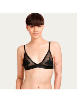 Zivame - Triangular Cup Slip On Bralette - Black