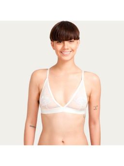 Zivame - Triangular Cup Slip On Bralette - Cream