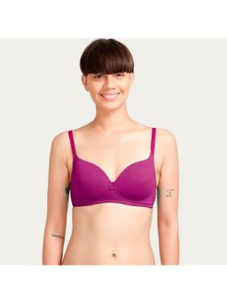 Zivame - Rosaline Padded Wirefree T-Shirt Bra - Wine