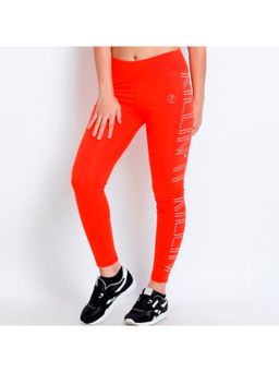 Zivame - West Vogue Printed Leggings - Orange