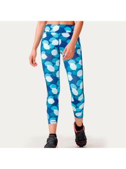 Zivame - Zelocity Pop Fresh Skin Fit Legging - Blue & Print