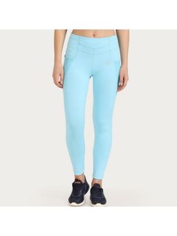 Zivame - Zelocity B-yond Training Legging - Aqua Blue