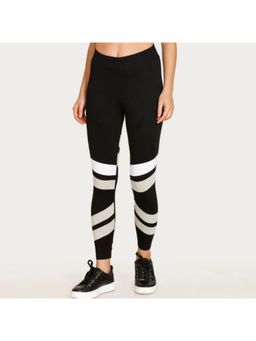 Zivame - West Vogue Neo Play Skin Fit Legging - Black & Grey
