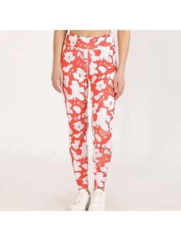 Zivame - Zelocity Luxe Training Legging - Red & Print