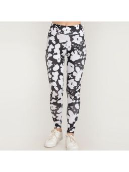Zivame - Zelocity Luxe Training Legging - Black & Print