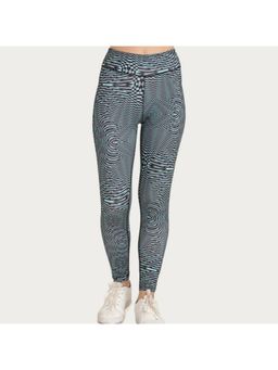Zivame - Zelocity Luxe Training Legging - Green & Print