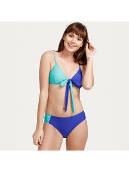 Zivame - Knot Front Bikini Set- Blue