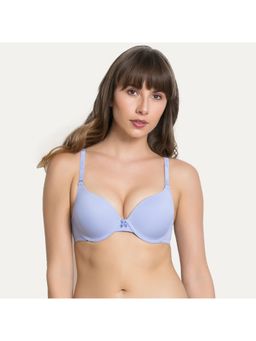 Zivame - Padded Moderate Lift Push Up Bra - Light Blue