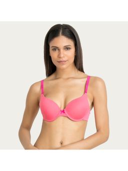 Zivame - Padded Moderate Lift Push Up Bra - Pink 1