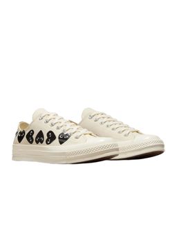 Converse - Off White Unisex Comme Des Garcons Play Chuck 70 Sneakers