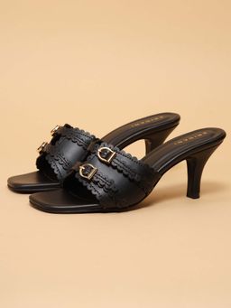 ERIDANI - Women Black Caitlyn Stiletto Heels