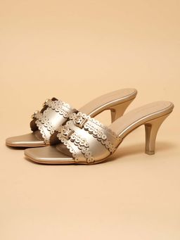 ERIDANI - Women Gold Caitlyn Stiletto Heels