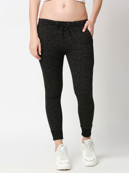 Bewakoof - Womens Black All Over Print Joggers