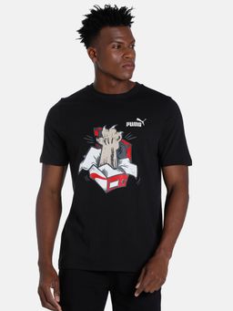 Puma - Graphics Sneaker Mens Black T-shirt