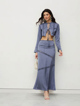 HOUSE OF S - Midnight Beach Party Crop Top & Skirt