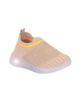 Lil Lollipop - Unisex Sports Slip On Shoes With Led Light - Beige