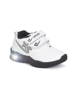 Lil Lollipop - Unisex Double Velcro Casual Shoes With Light- White