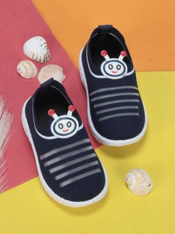 Lil Lollipop - Unisex Slip On Musical Chu Chu Shoes - Navy Blue
