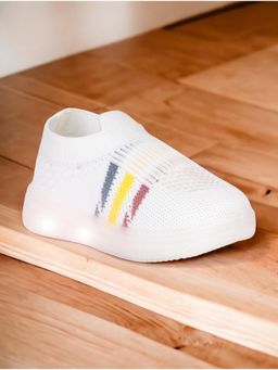 Lil Lollipop - Unisex Casual Slip On Shoes With Led Light - White