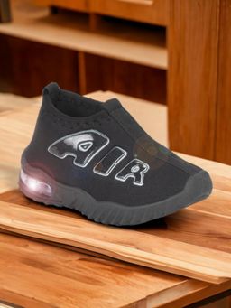 Lil Lollipop - Unisex Sports Slip On Shoes With Led Light - Black
