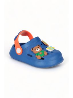 Lil Lollipop - Unisex Bear Applique Anti-Slip Clogs - Navy Blue