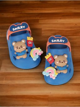 Lil Lollipop - Unisex Bear Applique Anti-Slip Clogs - Navy Blue